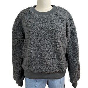 Truth Republic Faux Fur Women's Lined Teddy Bear Sweatshirt Size Large‎